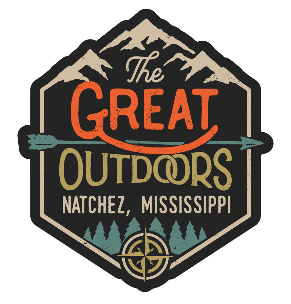 Natchez Mississippi Souvenir Decorative Stickers (Choose theme and size)