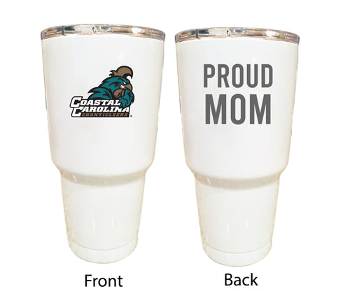 Coastal Carolina University Proud Mom 24 oz Insulated Stainless Steel Tumbler - Black