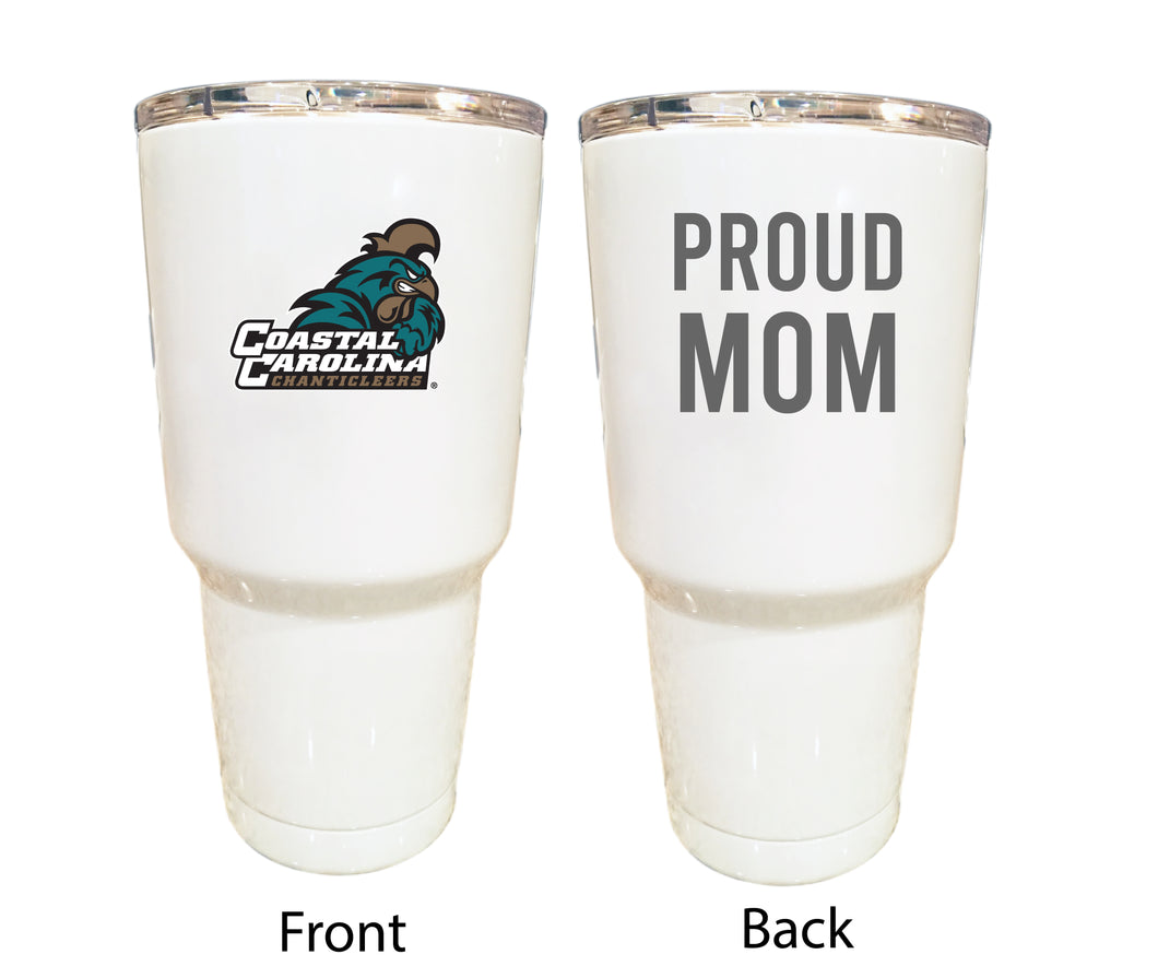 Coastal Carolina University Proud Mom 24 oz Insulated Stainless Steel Tumbler - Black