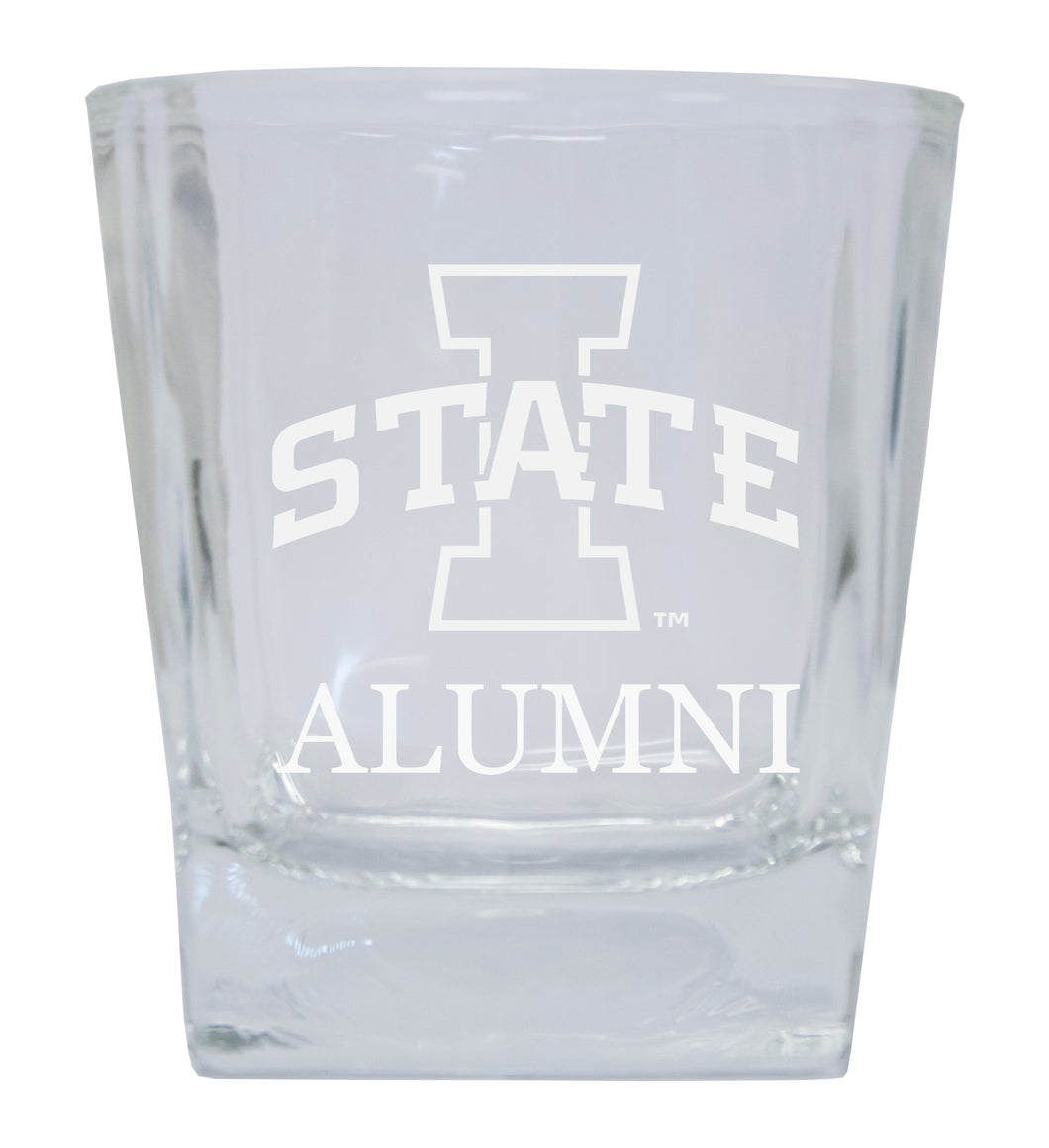 Iowa State Cyclones Alumni Elegance - 5 oz Etched Shooter Glass Tumbler 2-Pack