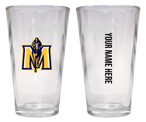 Customizable NCAA Murray State University 16 oz Pint Glass – Perfect Gift Personalized With your own  or any fan name