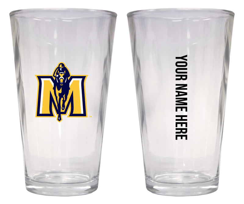 Customizable NCAA Murray State University 16 oz Pint Glass – Perfect Gift Personalized With your own  or any fan name