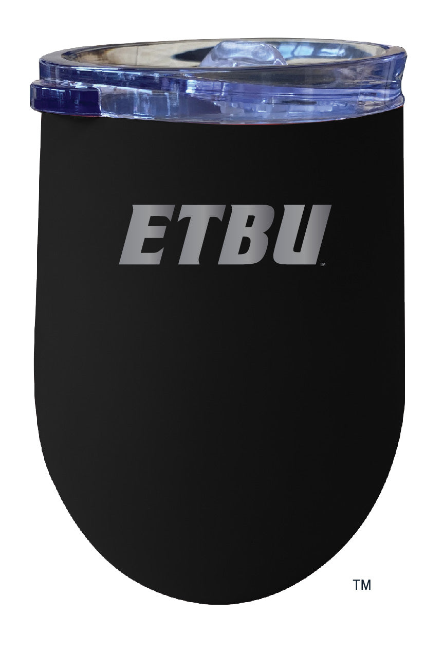 East Texas Baptist University NCAA Laser-Etched Wine Tumbler - 12oz  Stainless Steel Insulated Cup