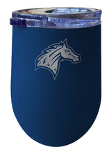 Load image into Gallery viewer, Rider University Broncs 12 oz Etched Insulated Wine Stainless Steel Tumbler - Choose Your Color
