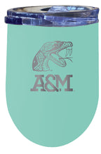 Load image into Gallery viewer, Florida A&amp;M Rattlers 12 oz Etched Insulated Wine Stainless Steel Tumbler - Choose Your Color
