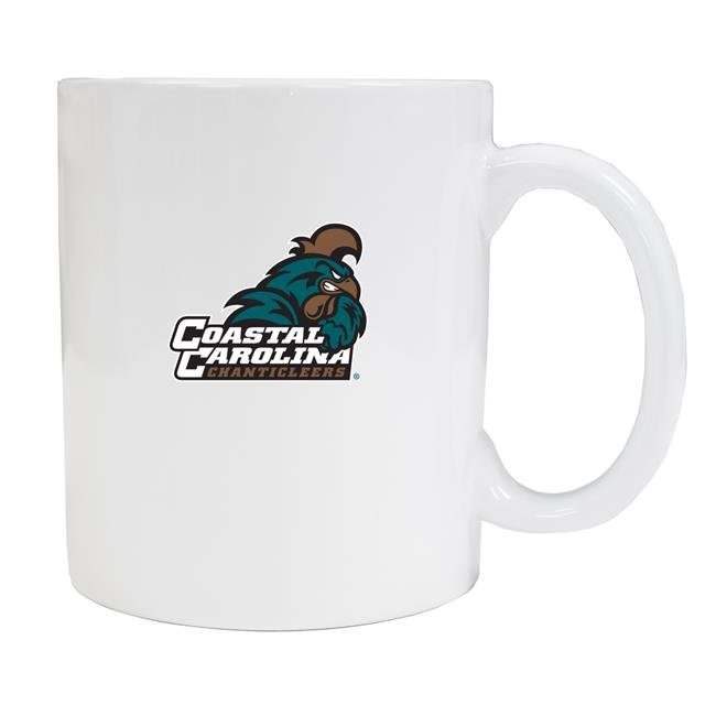 Coastal Carolina University White Ceramic NCAA Fan Mug 2-Pack (White)