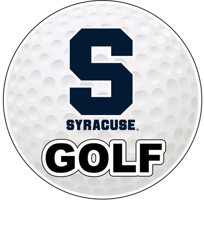 Syracuse Orange 4-Inch Round Golf NCAA Fairway Fervor Vinyl Decal Sticker