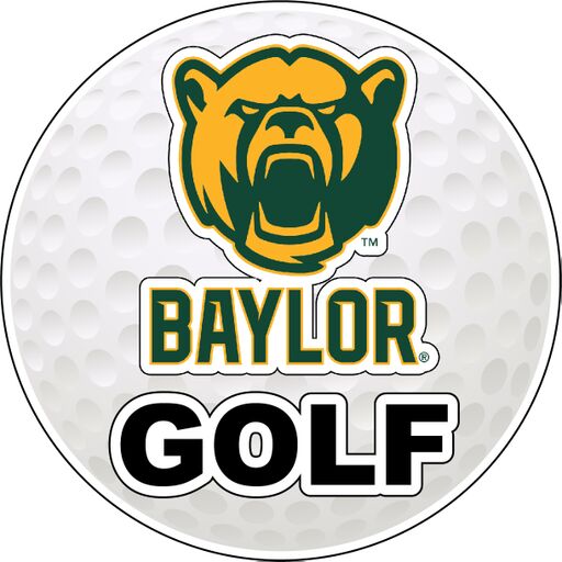 Baylor Bears 4-Inch Round Golf NCAA Fairway Fervor Vinyl Decal Sticker