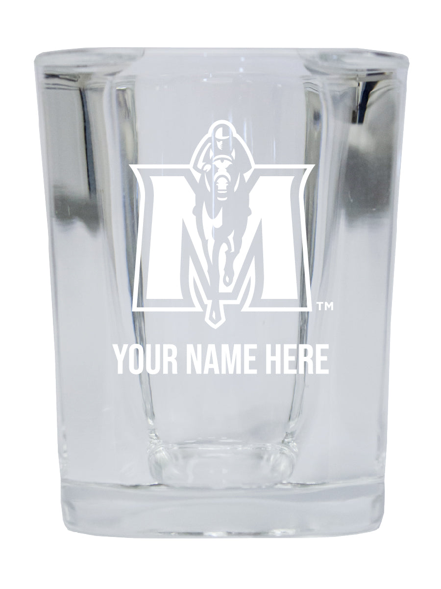 NCAA Murray State University Personalized 2oz Stemless Shot Glass - Custom Laser Etched 4-Pack