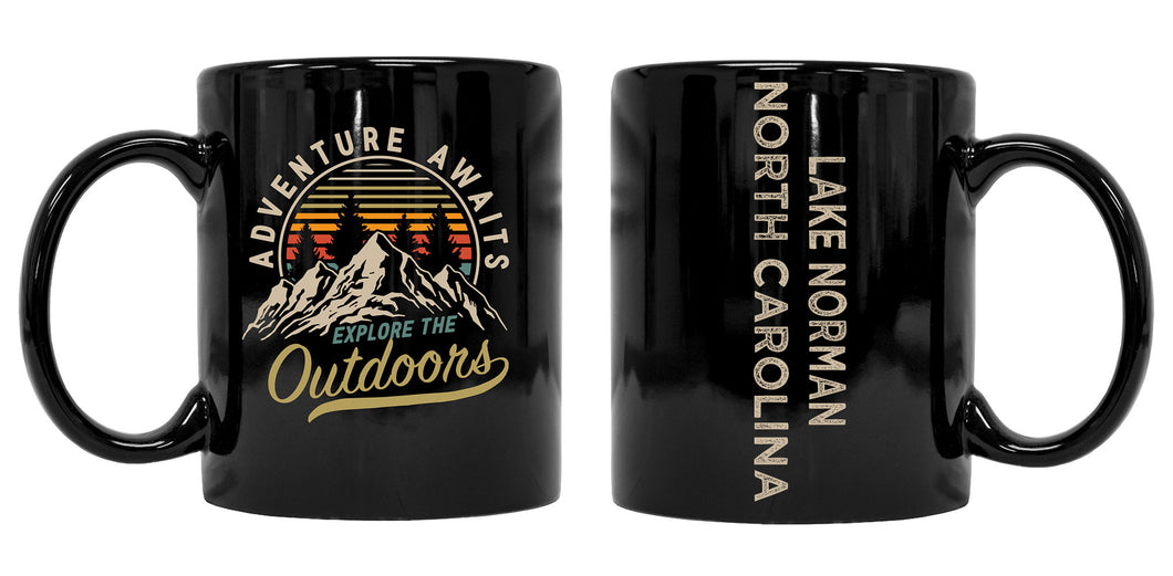 Lake Norman North Carolina Souvenir Adventure Awaits 8 oz Coffee Mug 2-Pack