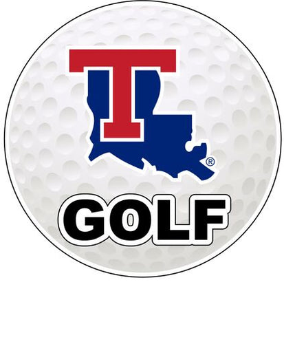 Louisiana Tech Bulldogs 4-Inch Round Golf NCAA Fairway Fervor Vinyl Decal Sticker