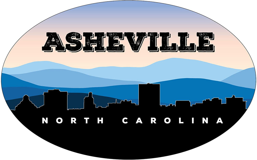 Asheville North Carolina Blue Ridge Mountain Decal