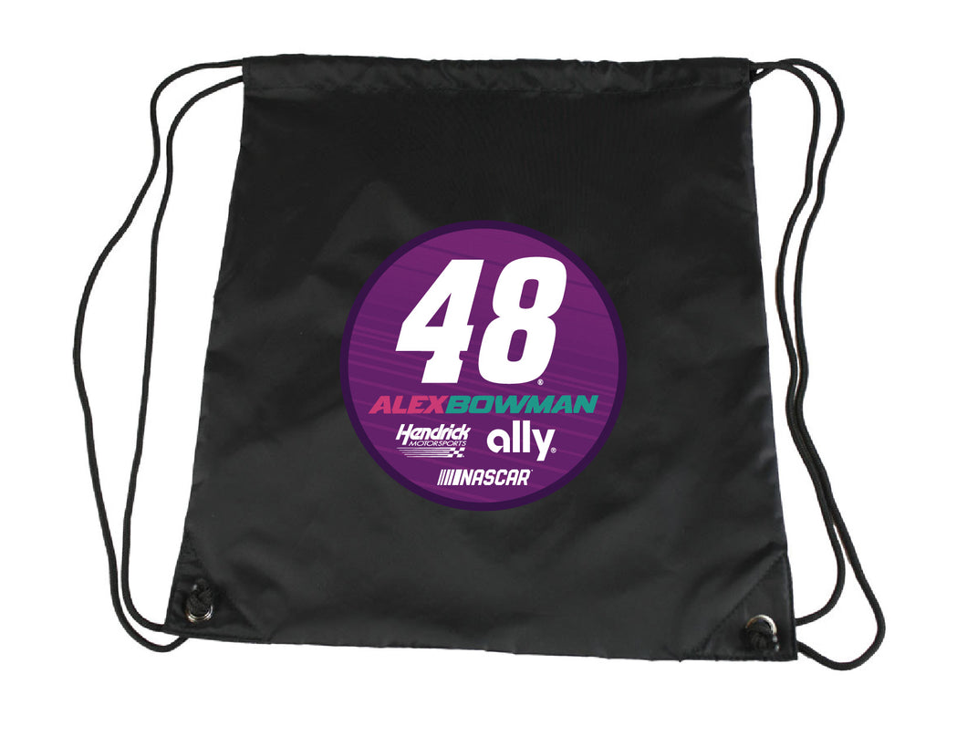 Alex Bowman # 48 Nascar Cinch Bag with Drawstring New for 2021