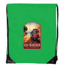 Load image into Gallery viewer, San Francisco California C Souvenir Cinch Bag with Drawstring Backpack

