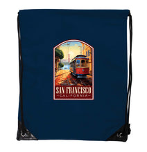 Load image into Gallery viewer, San Francisco California C Souvenir Cinch Bag with Drawstring Backpack
