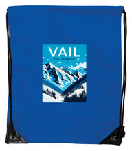Load image into Gallery viewer, Vail Colorado Souvenir Cinch Bag with Drawstring Backpack
