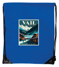 Load image into Gallery viewer, Vail Colorado Souvenir Cinch Bag with Drawstring Backpack
