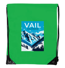 Load image into Gallery viewer, Vail Colorado Souvenir Cinch Bag with Drawstring Backpack
