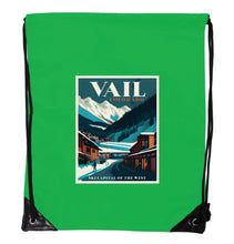 Load image into Gallery viewer, Vail Colorado Souvenir Cinch Bag with Drawstring Backpack
