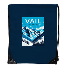 Load image into Gallery viewer, Vail Colorado Souvenir Cinch Bag with Drawstring Backpack
