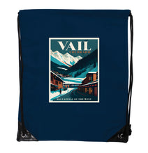 Load image into Gallery viewer, Vail Colorado Souvenir Cinch Bag with Drawstring Backpack
