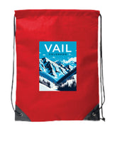 Load image into Gallery viewer, Vail Colorado Souvenir Cinch Bag with Drawstring Backpack
