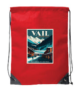 Load image into Gallery viewer, Vail Colorado Souvenir Cinch Bag with Drawstring Backpack
