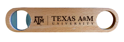 Texas A&M Aggies NCAA Elegant Laser-Etched Wooden Bottle Opener - Collegiate Bar Accessory