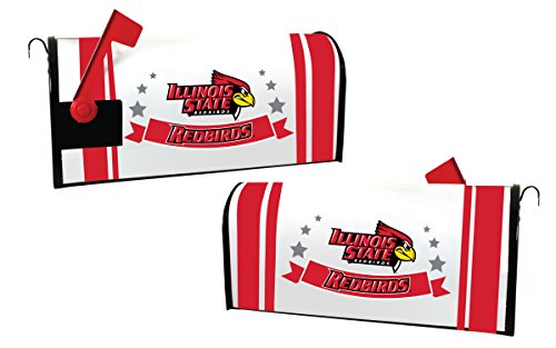 Illinois State Redbirds NCAA Officially Licensed Mailbox Cover Logo and Stripe Design
