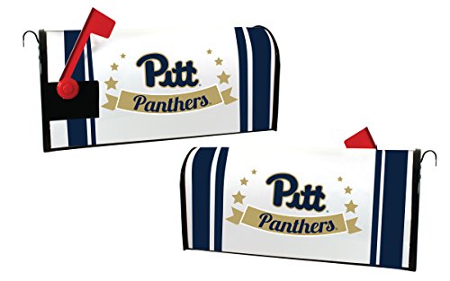 Pittsburgh Panthers NCAA Officially Licensed Mailbox Cover Logo and Stripe Design