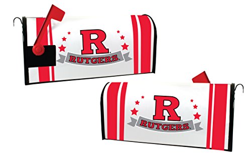 Rutgers Scarlet Knights NCAA Officially Licensed Mailbox Cover Logo and Stripe Design