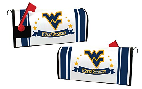 West Virginia Mountaineers NCAA Officially Licensed Mailbox Cover Logo and Stripe Design