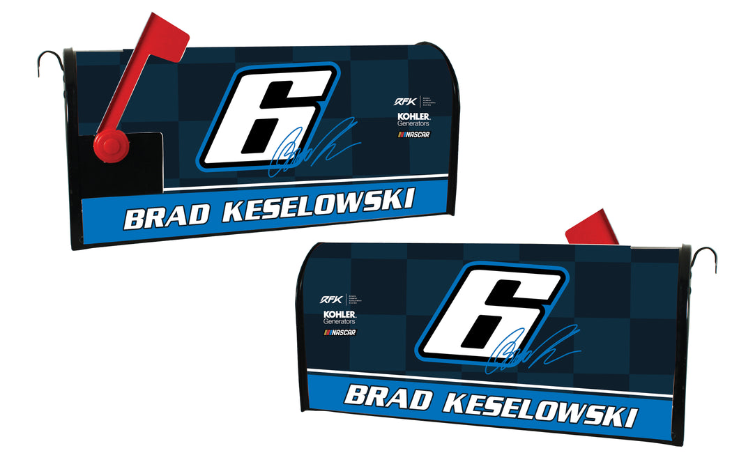 Nascar #6 Brad Keselowski Mailbox Cover Number Design New for 2022