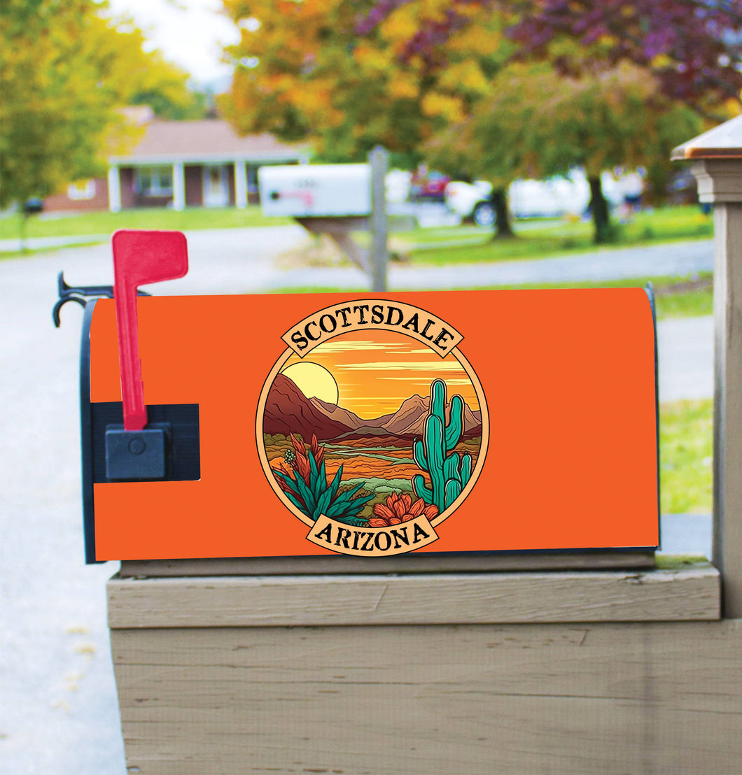 Scottsdale Arizona Design A Souvenir Magnetic Mailbox Cover