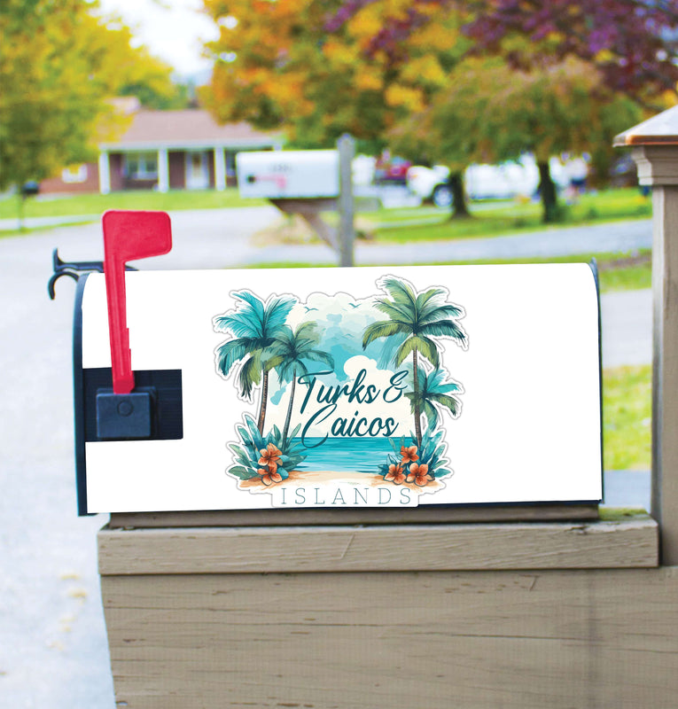 Turks And Caicos Design C Souvenir Magnetic Mailbox Cover