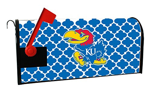 Kansas Jayhawks NCAA Officially Licensed Mailbox Cover Moroccan Design