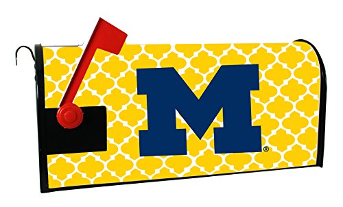 Michigan Wolverines NCAA Officially Licensed Mailbox Cover Moroccan Design