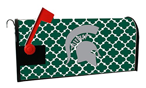 Michigan State Spartans Mailbox Cover-Michigan State University Magnetic Mail Box Cover-Moroccan Design