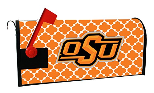Oklahoma State Cowboys Mailbox Cover-Oklahoma State University Magnetic Mail Box Cover-Moroccan Design