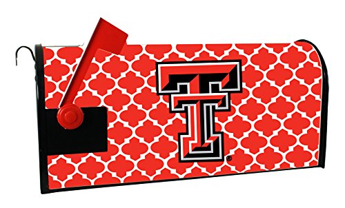 Texas TECH RED Raiders Mailbox Cover-Texas TECH University Magnetic Mail Box Cover-Moroccan Design