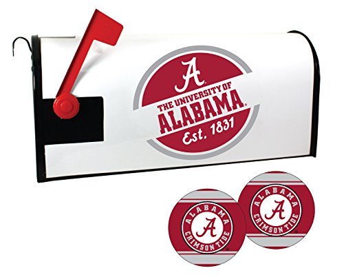Alabama Crimson Tide NCAA Officially Licensed Mailbox Cover & Sticker Set