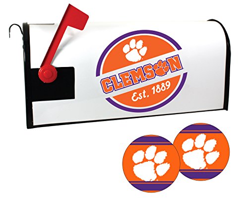 Clemson Tigers NCAA Officially Licensed Mailbox Cover & Sticker Set