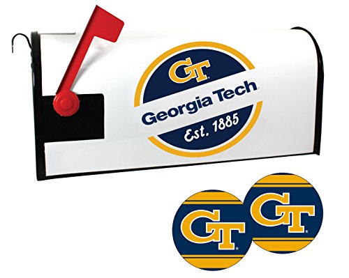 R and R Imports Georgia Tech Yellow Jackets Magnetic Mailbox Cover and Sticker Set