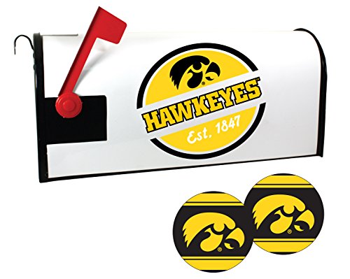 Iowa Hawkeyes NCAA Officially Licensed Mailbox Cover & Sticker Set