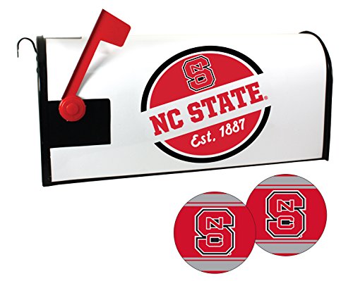 NC State Wolfpack NCAA Officially Licensed Mailbox Cover & Sticker Set