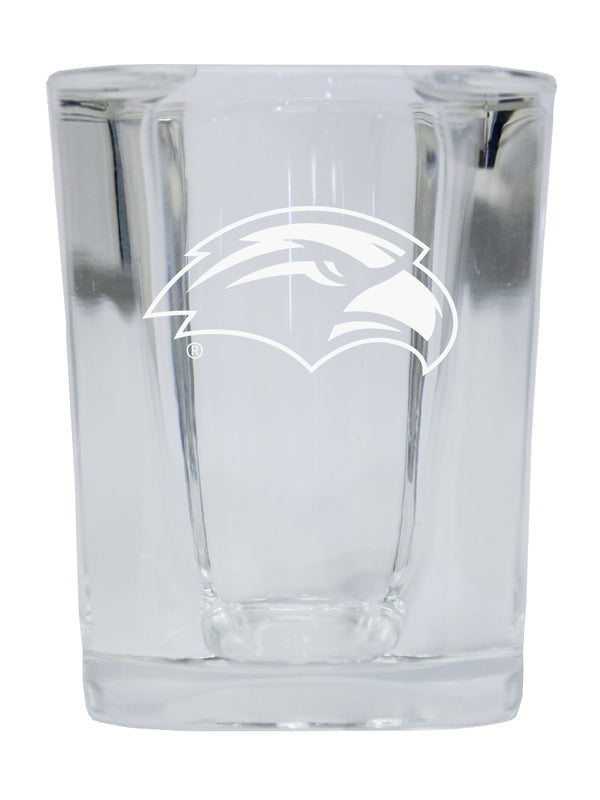 Southern Mississippi Golden Eagles NCAA Collector's Edition 2oz Square Shot Glass - Laser Etched Logo 