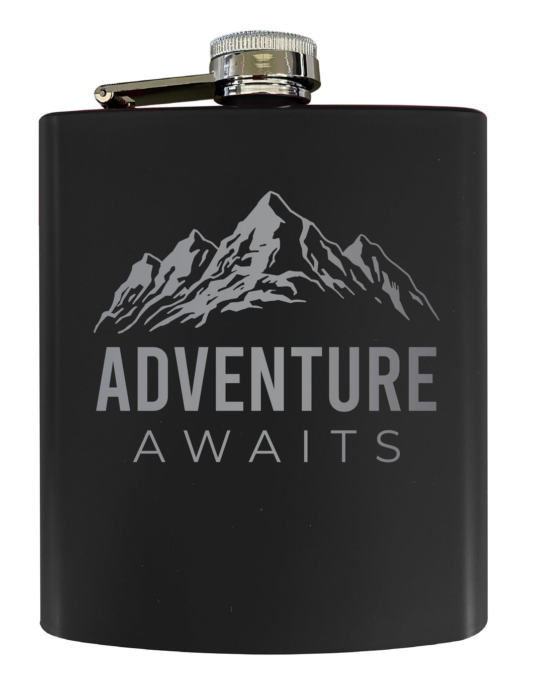 Adventure Awaits Stainless Steel Flask