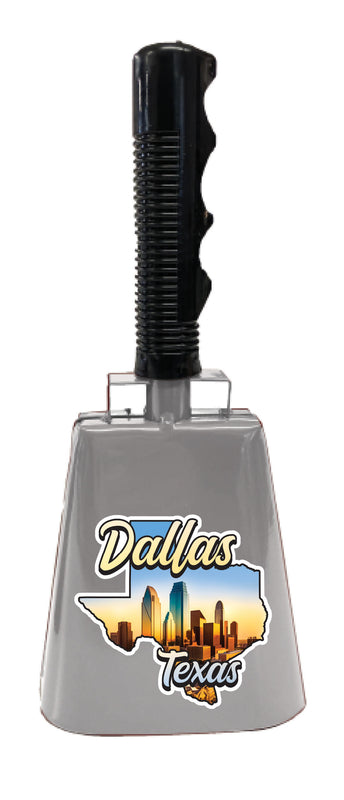 Dallas Texas Design A Souvenir Destination Cowbell