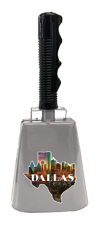 Dallas Texas Design C Souvenir Destination Cowbell