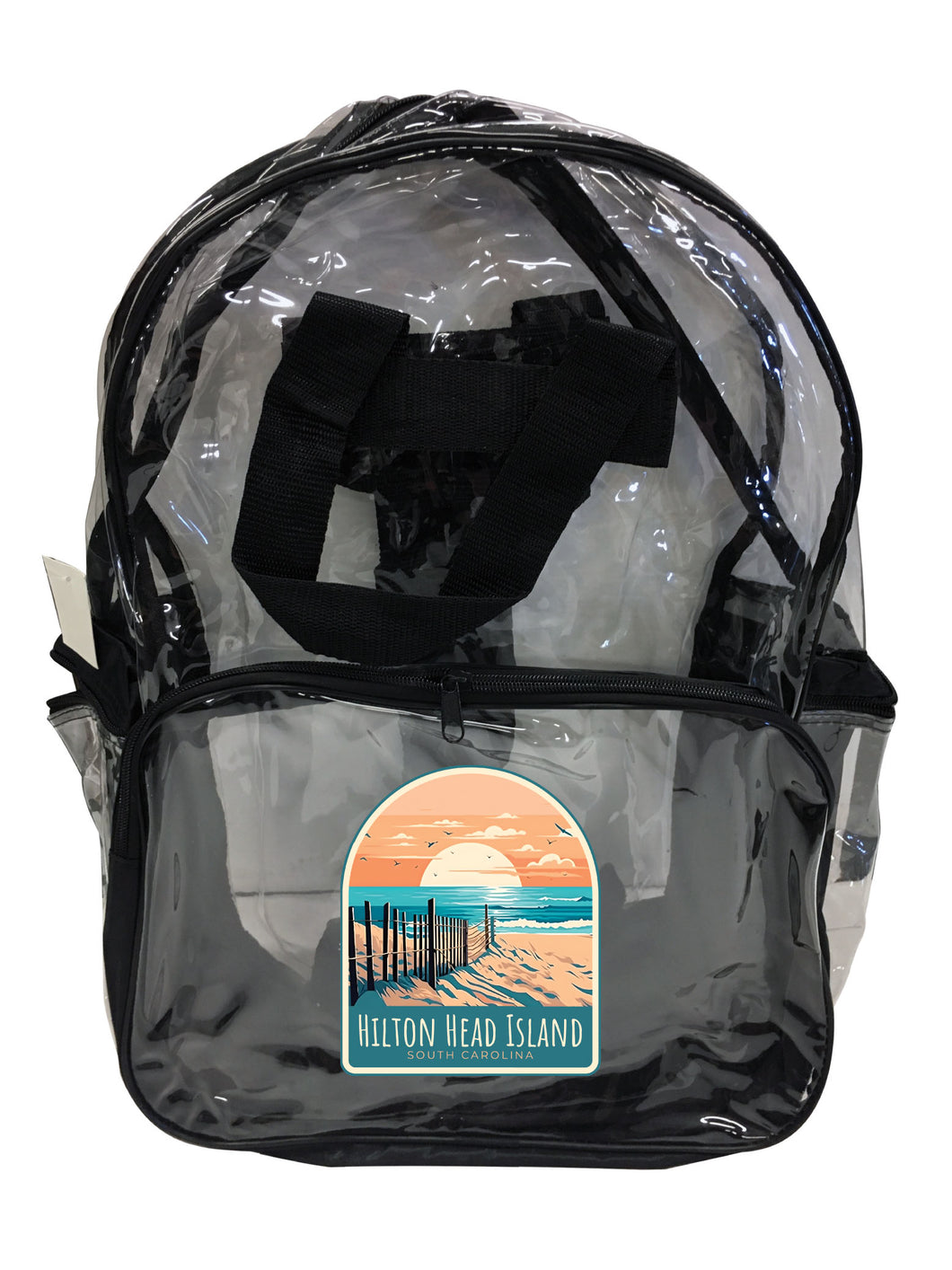 Hilton Head Island Design C Souvenir Clear View Backpack